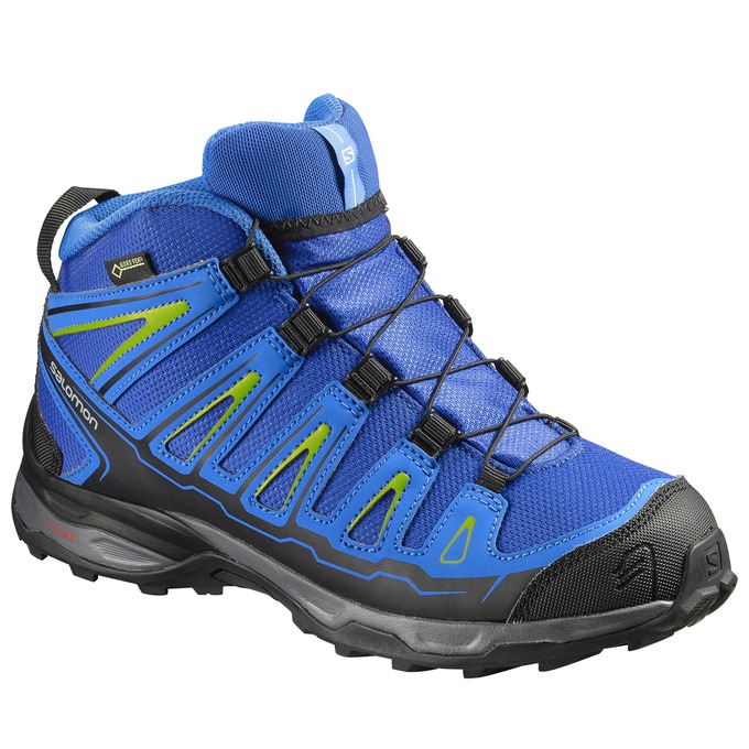 Zapatillas Trekking Salomon Niños Azules / Negras - Salomon Argentina X-ULTRA MID GTX® J ,691523-VPO